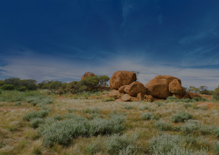 An image of a grouping of rocks in Yeelirrie